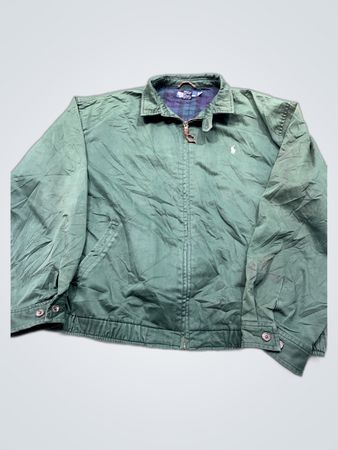 Polo Ralph Lauren Green Cotton Zip-Up Jacket