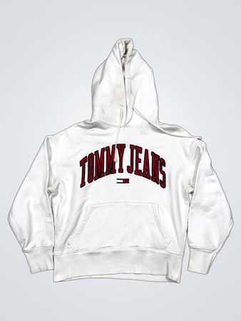 Tommy Jeans White Arch Logo Hoodie