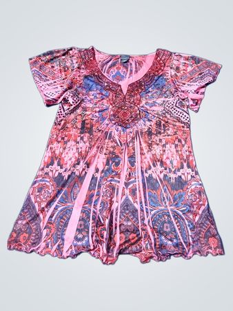 Pink Paisley Dress