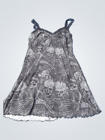 ROMWE Skull Print Slip Dress
