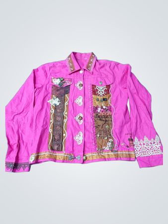 Pink Embroidered Shirt