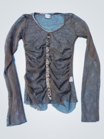 Twik Long Sleeve Mesh Top