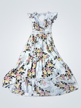 Floral White Dress