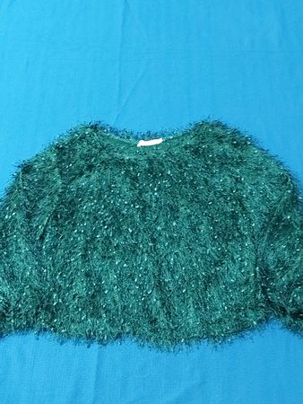 Green Fuzzy Scarf