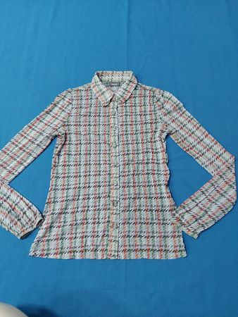 H&M Plaid Long-Sleeve Button-Down Shirt