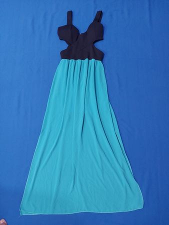 Black and Teal Dress