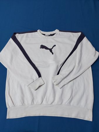 Puma White Crewneck Sweatshirt