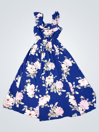 Premier Amour Floral Blue Dress