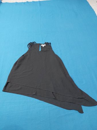 Black Fringed Top