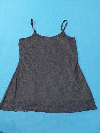 Maunces Black Lace Cami Top