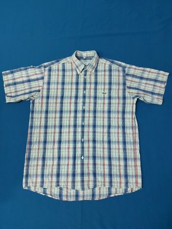 Lacoste Plaid Short-Sleeve Shirt