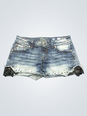 Miss Me Damen Denim Shorts Größe 30