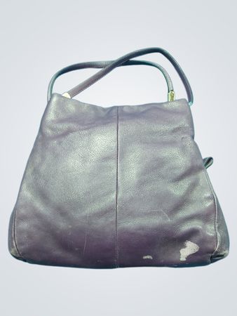 Coach Purple Leather Shoulder Bag