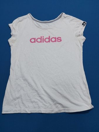Adidas White Graphic T-Shirt