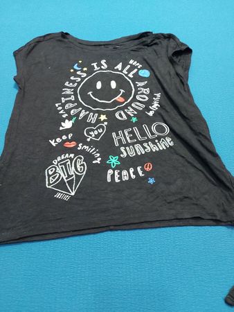 Justice Active Black Graphic T-Shirt