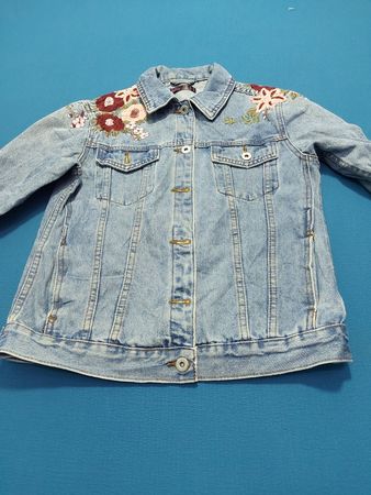 ally bestickte Denimjacke
