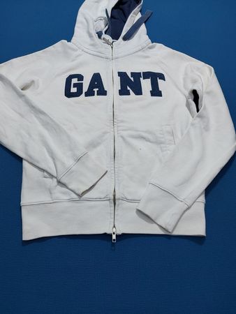 GANT Weißer Reißverschluss-Hoodie