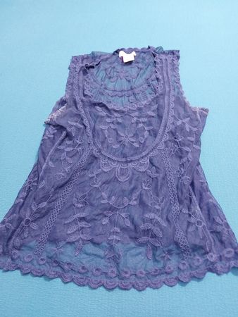 Candie's Blue Lace Tank Top