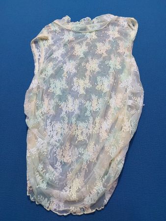 Durchsichtige Blumenmuster-Bluse