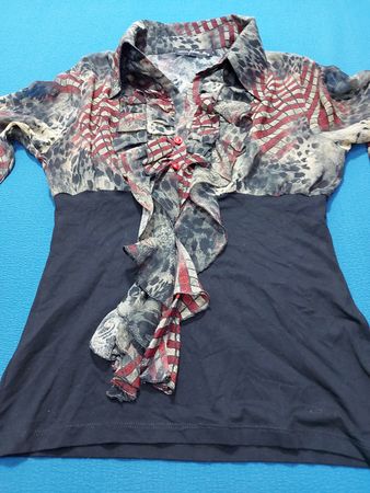 Kanellis Fashion Hemd mit Rüschen