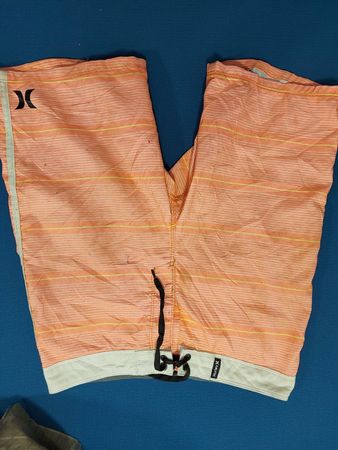 Hurley Orange Striped Board Shorts