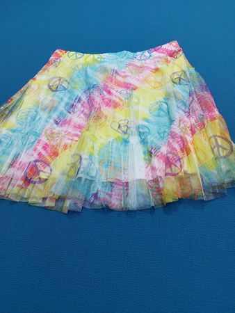 Xhilaration Tie-Dye Peace Sign Tutu-Rock