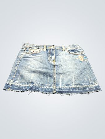 Tommy Hilfiger Denim Minirock mit floraler Bestickung