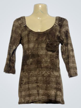 K.woman Langarm Batik-Kleid