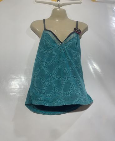 Teal-Spitzen-Camisole