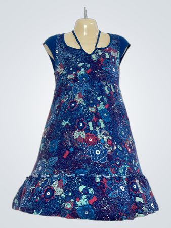 Blancheporte Blaues Blumenkleid