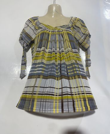 Kariertes Druckbluse