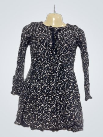 IKKS Floral langärmeliges Mini-Kleid