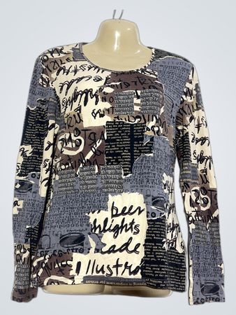 Langärmliges T-Shirt mit Grafikdruck