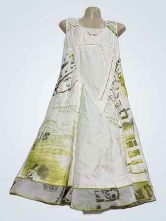 Cache Cache White Maxikleid mit Grafikdruck