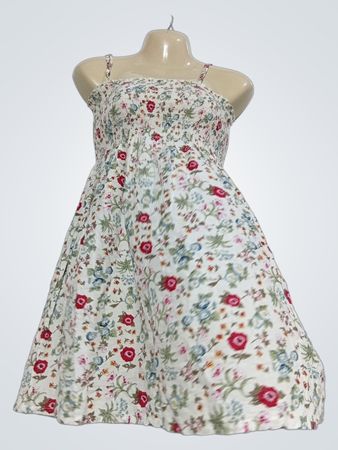 TROVELS Floral gerafftes Sommerkleid