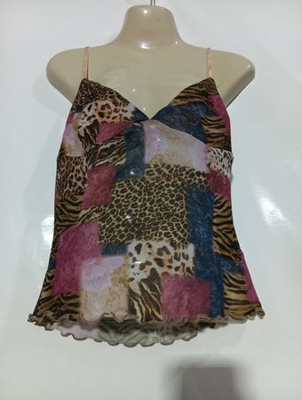 Edikted Patchwork-Tiermuster-Cami-Top