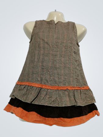 Orchestra Girls Kleid im Karomuster mit Volants