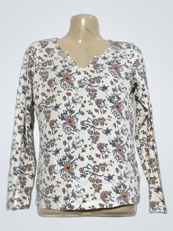 esmara Damen Langarm-Oberteil mit Blumenmuster