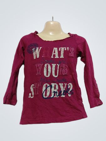 Miss Creeks What's Your Story? Langarmshirt