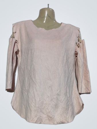 JCL Pink Cold Shoulder Top