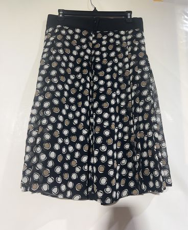 UNJOUR AILLEURS Schwarzer Rock mit Polka-Dot-Muster