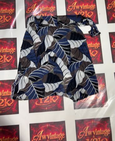 Awwvintage Rock mit Blätterdruck