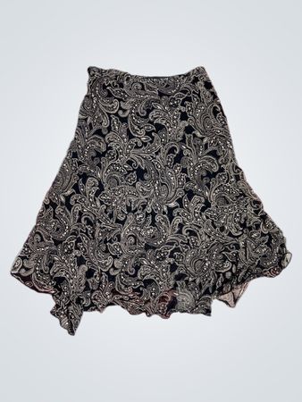 Un Deux Trois Paisley-Print Midirock