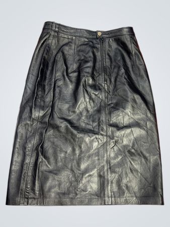 Modas Christina schwarzer Lederrock