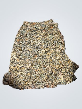Blumenmuster-Rüschrock