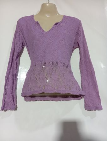 JAUNE ROUGE PARIS Spitzen-Top
