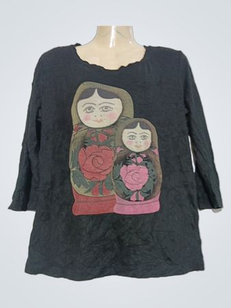 Elogy Matroschka-Puppen-Print-T-Shirt