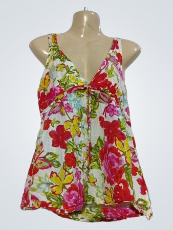 Floral-Print-Top mit Trägern