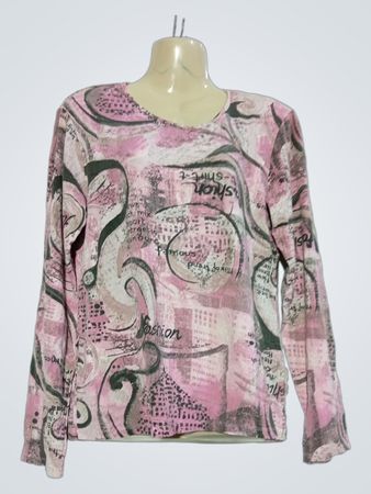 TBS Pink Fashion Langarm-Oberteil