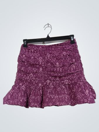 H&M lila geraffter Minirock